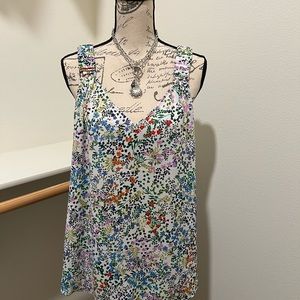 Lightweight floral tank top perfect for warmer weather